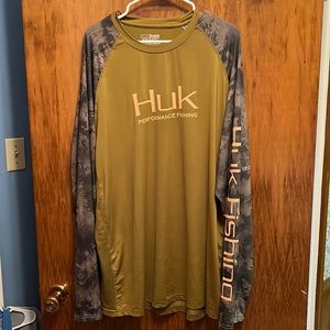 HUK Camo fishing long sleeve